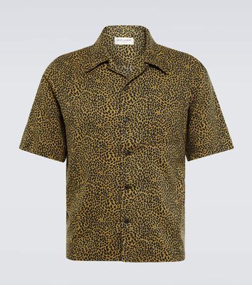 Saint Laurent Leopard-print bowling shirt
