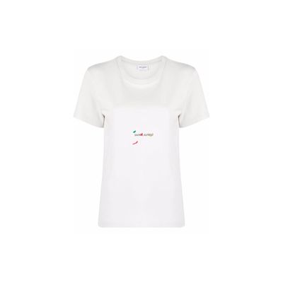 Saint Laurent Logo Cotton T-shirt