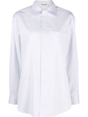 Saint Laurent long-sleeve button-down shirt - Blue