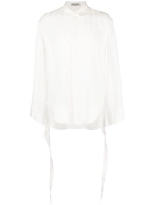 Saint Laurent long-sleeve button-fastening shirt - White