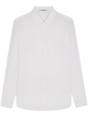 Saint Laurent long-sleeve classic shirt - White