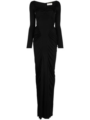 Saint Laurent long-sleeve maxi dress - Black