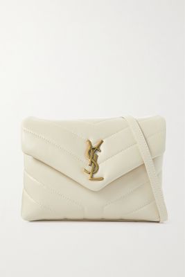 SAINT LAURENT - Loulou Toy Quilted Leather Shoulder Bag - Cream