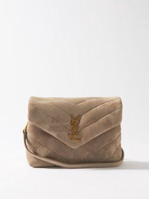 Saint Laurent - Loulou Toy Quilted-suede Cross-body Bag - Womens - Brown