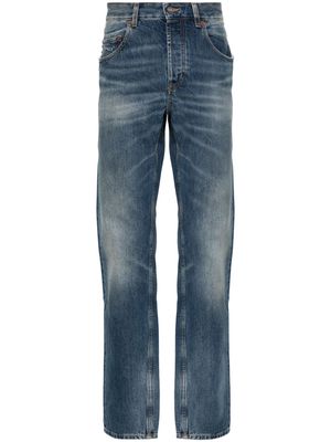 Saint Laurent low-rise straight-leg jeans - Blue