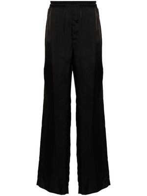 Saint Laurent low-waist wide-leg trousers - Black
