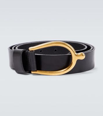 Saint Laurent Lucky Bone leather belt