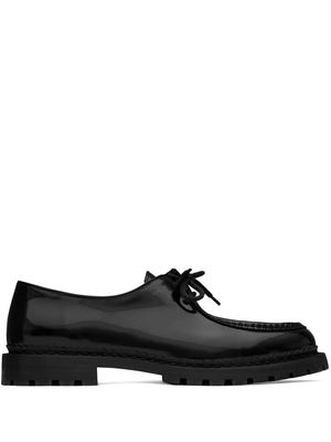 Saint Laurent Marbeuf panelled derby shoes - Black