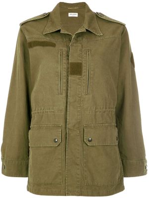 Saint Laurent military parka jacket - Green