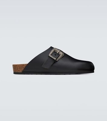 Saint Laurent Nichols leather slippers