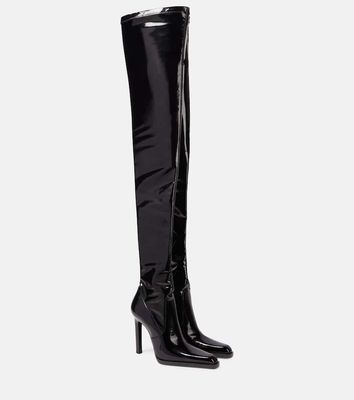 Saint Laurent Nina patent leather over-the-knee boots