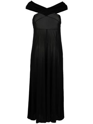 Saint Laurent off-shoulder maxi dress - Black