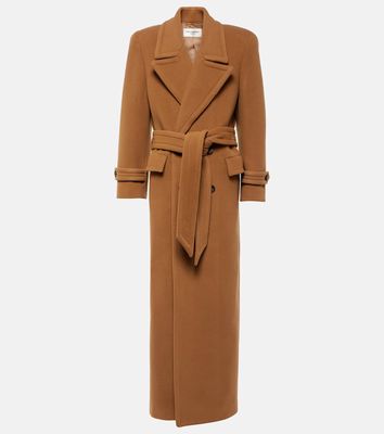 Saint Laurent Oversized wool-blend coat