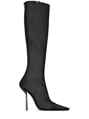 Saint Laurent Oxalis leather boots - Black