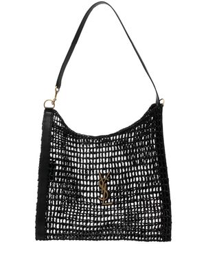 Saint Laurent Oxalis macramé shoulder bag - Black