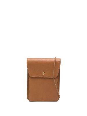 Saint Laurent Paris leather crossbody bag - Brown