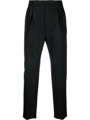 Saint Laurent pinstripe high-waisted trousers - Black