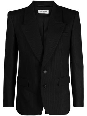 Saint Laurent pinstripe-pattern wool blazer - Black