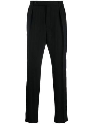 Saint Laurent pinstripe straight-leg trousers - Black