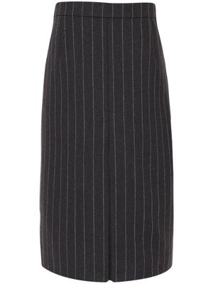 Saint Laurent pinstriped pencil skirt - Grey
