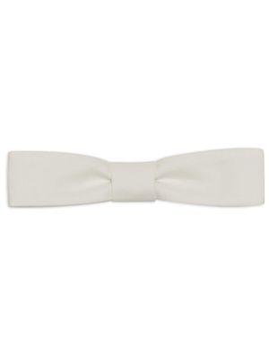 Saint Laurent poplin cotton bow tie - White