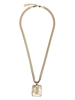 Saint Laurent Pre-Owned 1980s Cassandre-logo pendant necklace - Gold