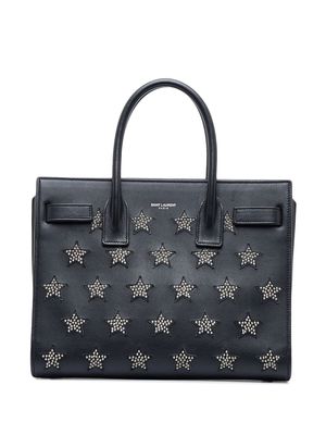 Saint Laurent Pre-Owned 2015 pre-owned mini Sac De Jour star-studded two-way bag - Black