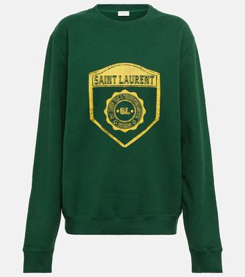 Saint Laurent Printed cotton sweatshirt