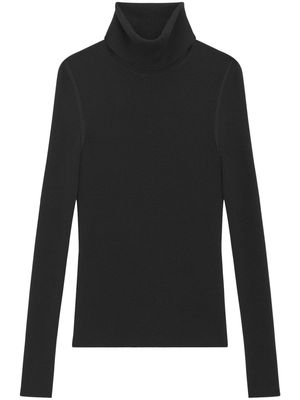 Saint Laurent ribbed-knit undershirt sweater - Black