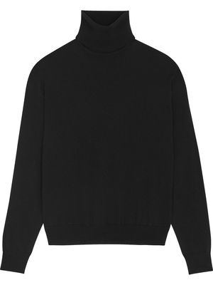 Saint Laurent roll neck cashmere jumper - Black