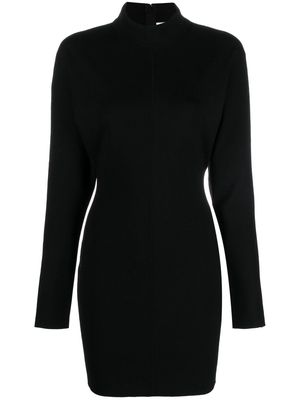 Saint Laurent roll-neck knitted dress - Black