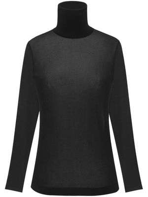 Saint Laurent roll-neck long-sleeved top - Black