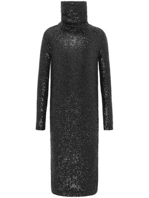 Saint Laurent sequin-embellished high-neck sweatshirt - Black
