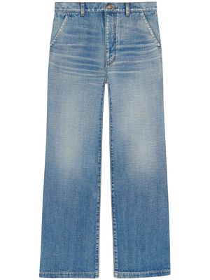 Saint Laurent Serge wide-leg jeans - Blue