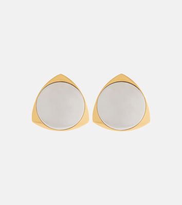 Saint Laurent Shield clip-on earrings