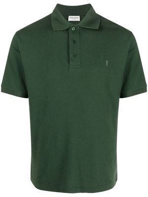 Saint Laurent short-sleeve polo shirt - Green