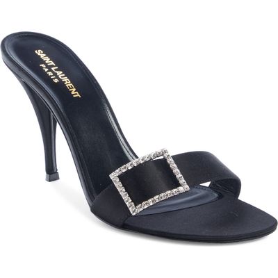 Saint Laurent Simone Slide Sandal in Black at Nordstrom, Size 8Us