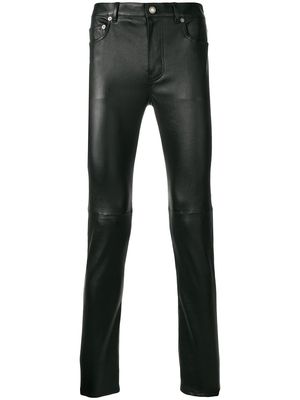 Saint Laurent skinny leather trousers - Black