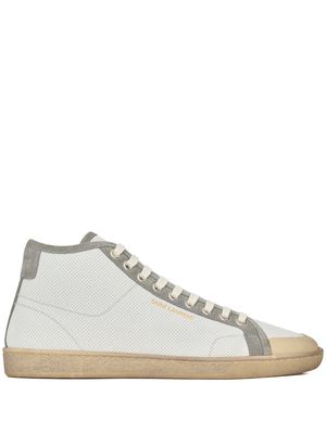 Saint Laurent SL/39 leather sneakers - White