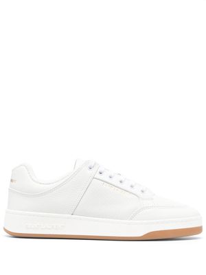 Saint Laurent SL/61 leather perforated sneakers - White