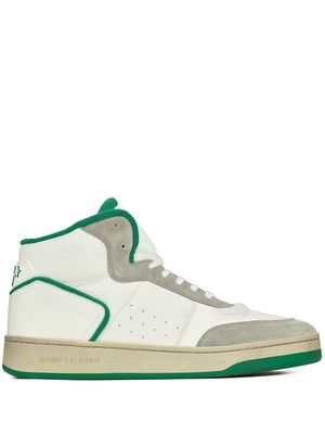 Saint Laurent SL/80 leather sneakers - White
