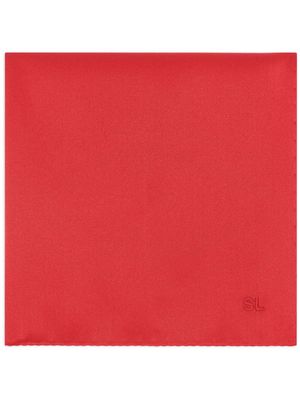 Saint Laurent SL silk-satin pocket square - Red