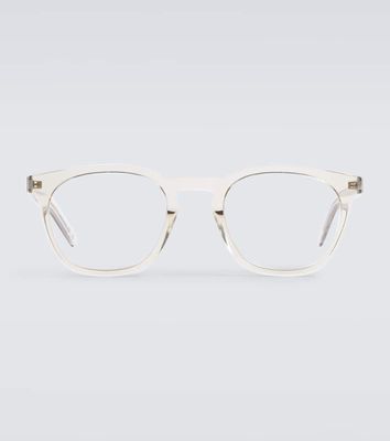 Saint Laurent SL30 Slim acetate squared glasses
