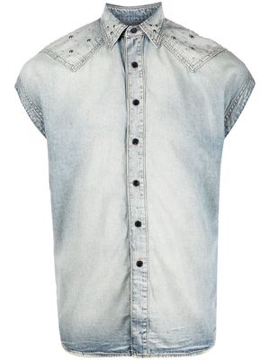 Saint Laurent sleeveless denim shirt - Blue