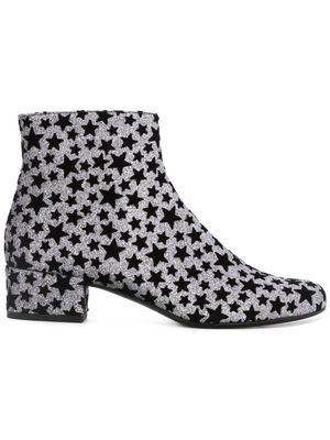 Saint Laurent star print boots - Metallic