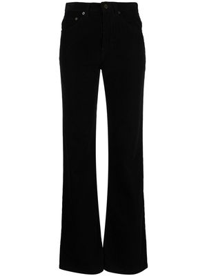 Saint Laurent straight-leg corduroy trousers - Black