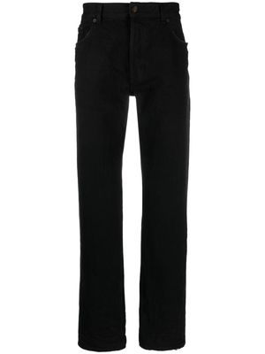 Saint Laurent straight-leg cotton jeans - Black