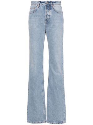 Saint Laurent straight-leg cotton jeans - Blue