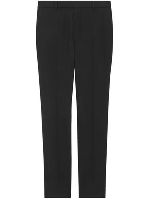 Saint Laurent straight-leg virgin wool tailored trousers - Black