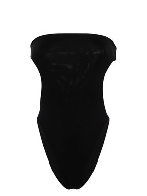 Saint Laurent strapless cut-out swimsuit - Black